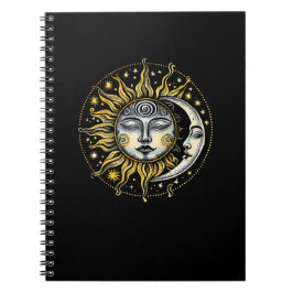 Klassischer Stil Sun&Moon&Star Divination Astrolog Notizblock