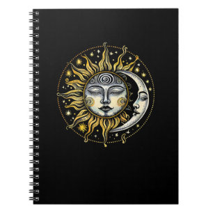 Klassischer Stil Sun&Moon&Star Divination Astrolog Notizblock