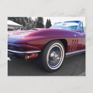 Klassischer Stingray Corvette Postkarte
