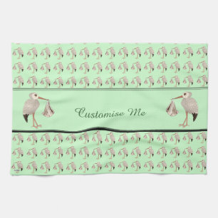 Klassischer Storch (neutral) 1 Geschirrtuch