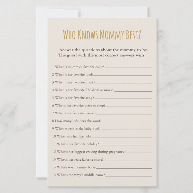 Klassischer Storybook Bär, der Mommy Best Game ken (Vorderseite)