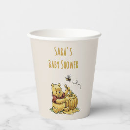 Klassischer Storybook Bear Baby Shower Cup Pappbecher
