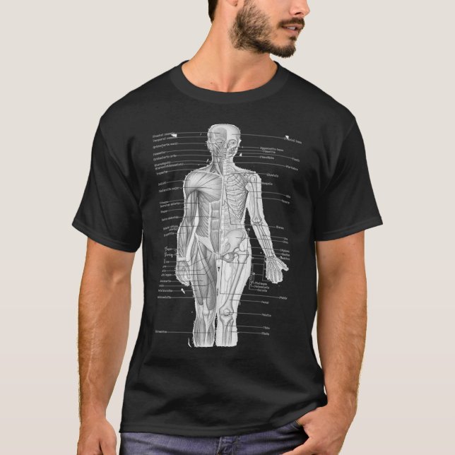 Klassischer T - Shirt der Anatomie (Vorderseite)