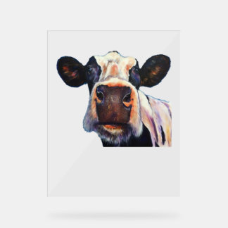 Klassischer T - Shirt der Heiligen Kuh Acrylschild