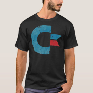Klassischer T - Shirt des Commodore Retro-Logos