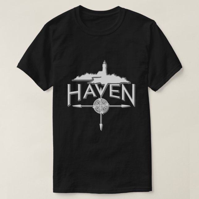 Klassischer T - Shirt des Haven White Logos (Design vorne)