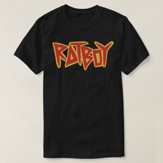 Klassischer T - Shirt des Ratten Boy Logos (Design vorne)