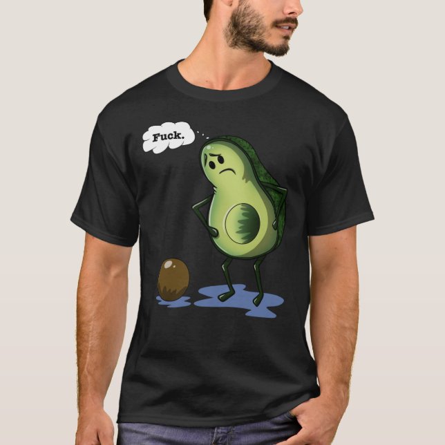 Klassischer T - Shirt für Avocad-O-Fuck (Vorderseite)