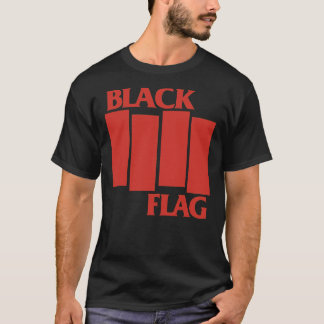 Klassischer T - Shirt für das Schwarze Flag-Logo