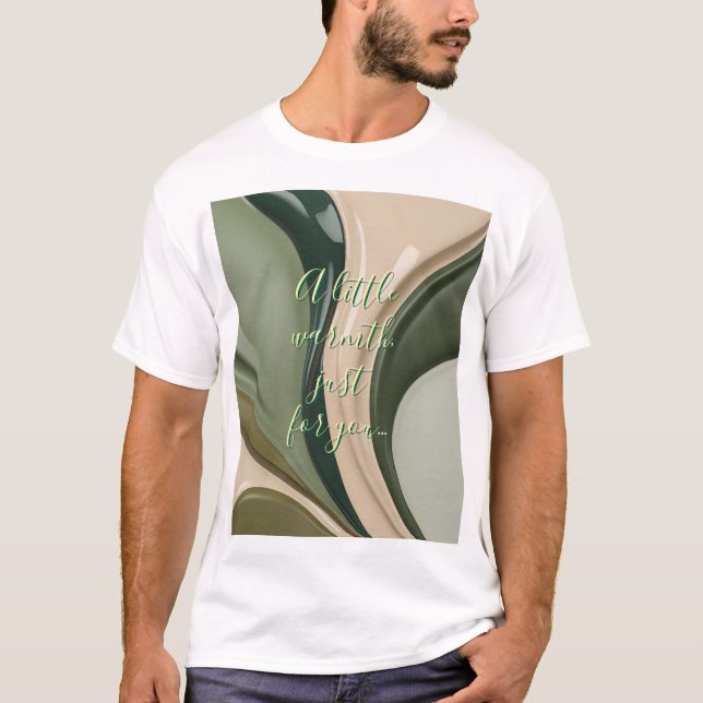 Klassischer T - Shirt in abstrakter Grafik (Vorderseite)