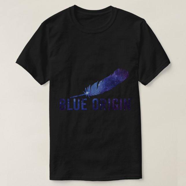 Klassischer T - Shirt mit Blue-Origin-Logo (Design vorne)