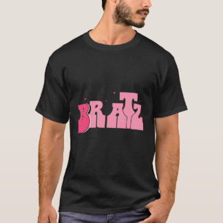 Klassischer T - Shirt mit rosa Bratz darauf geschr