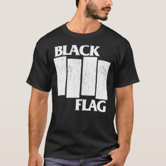 Klassischer T - Shirt mit schwarzer Flagge