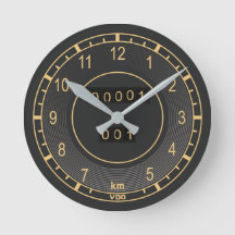 Klassischer Tachometer Uhr