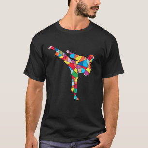 Klassischer Taekwondo-Kick Kampfsport Kinder Männe T-Shirt
