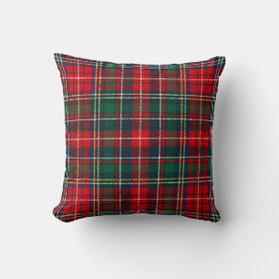 Klassischer Tartan-Karo-Weihnachten Kissen