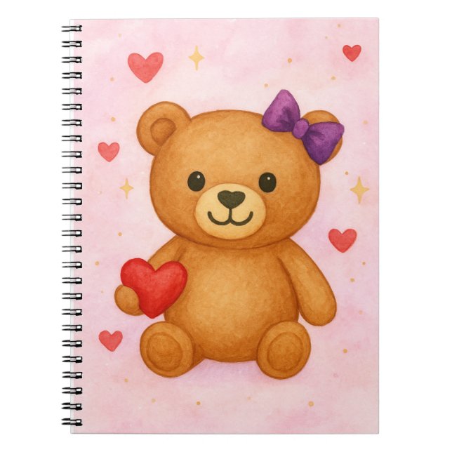 Klassischer Teddybär Notizblock (Vorderseite)