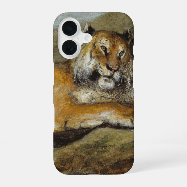 Klassischer Tiger iPhone 16 Hülle (Rückseite)