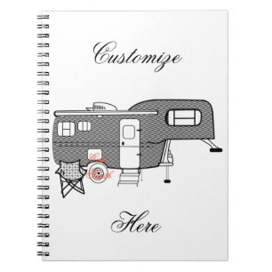 Klassischer Trailer Caravan Thunder_Cove Notizblock