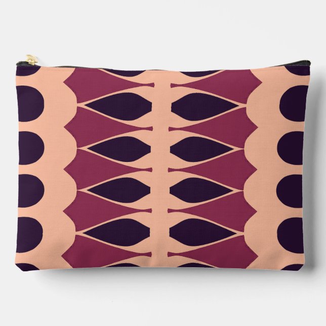 Klassischer, trendiger Schminkbeutel in Multicolor Zubehörtasche (Vorderseite)