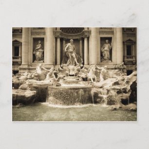 Klassischer Trevi-Brunnen, Rom Postkarte