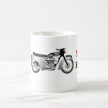 Klassischer Triumph T100A Motorradbecher