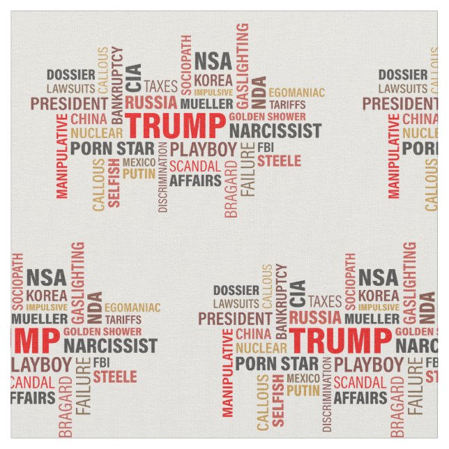 Klassischer Trump 2020 Stoff (Nahaufnahme)