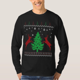Klassischer Ugly Weihnachtsbaum mit liebem Pullove T-Shirt