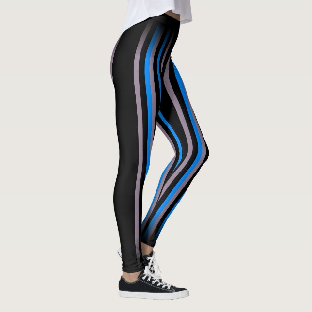 Klassischer und klassischer blauer schwarzer, grau leggings (Rechts)