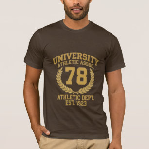Klassischer universitärer Athletikverband 78 Hochs T-Shirt