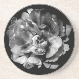 Klassischer Untersetzer der Schwarz-Weiß-Blume