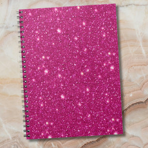 Klassischer Valentinstag-Trend in Rosa Glitter-Opt Notizblock