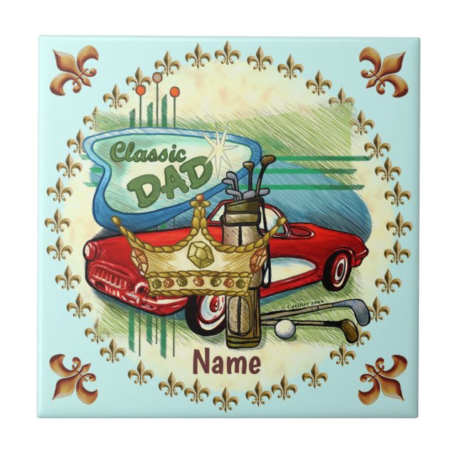 Klassischer Vater Fliese (Vorderseite)