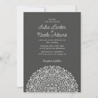 Klassischer verzierter Art Deco Stil Mandala-Hochz