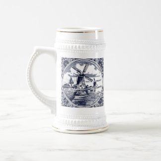Klassischer Vintag Chic holländischer Windmill Del Bierglas