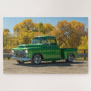 Klassischer Vintage Antik Amerikanischer LKW Puzzle