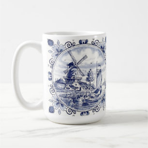 Klassischer Vintage-Chic Holländische Windmühle De Kaffeetasse