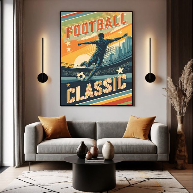 Klassischer Vintage-Fußball Poster (Von Creator hochgeladen)