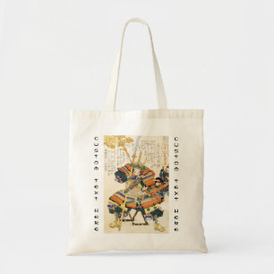 Klassischer Vintage-Japanischer Samurai-Krieger-Ge Tragetasche