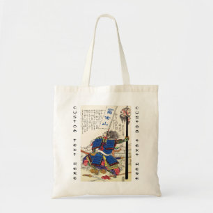 Klassischer Vintage-Japanischer Samurai-Krieger-Ge Tragetasche