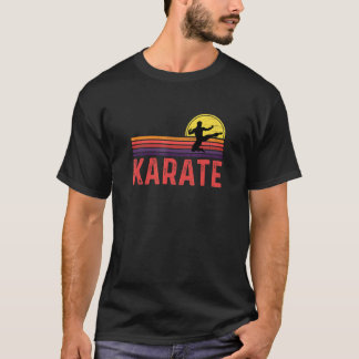 Klassischer Vintage-Karate Martial Arts Retro-Sonn T-Shirt