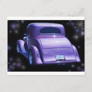 Klassischer Vintage-Lavendel-Lila Chevy - Chevrole Postkarte