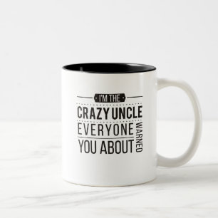 Klassischer Vintage Lustiger Onkel Ich Bin Der Ver Zweifarbige Tasse