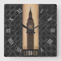 Klassischer Vintage Retro London Big Ben Designer