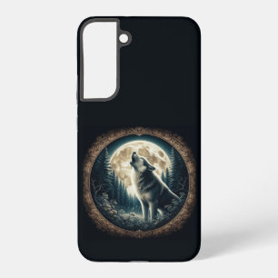 Klassischer, vintage Wolf & Mond Samsung Galaxy Hülle