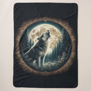 Klassischer, vintage Wolf & Mond Sherpadecke