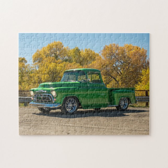 Klassischer Vintager antiker amerikanischer LKW Puzzle (Horizontal)