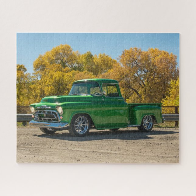 Klassischer Vintager antiker amerikanischer LKW Puzzle (Horizontal)