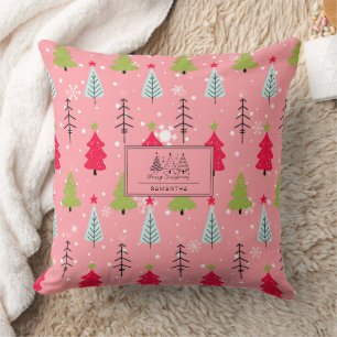 Klassischer Vintager Urlaubsmuster-Weihnachtsbaum  Kissen