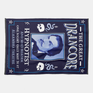 Klassischer Vintager viktorianischer Hypnotist Geschirrtuch